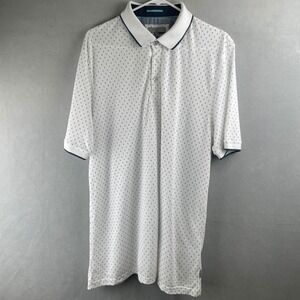 Ted Baker London Mens White Micro Dot Polo Shirt Geometric Regal Modal 6 XXL